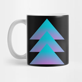 Abstract Geometric Gradient in Blue and Purple Mug